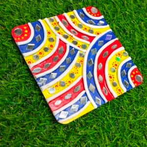 Rainbow Arch Lippan Art Table Decor (Size 4 Inch)