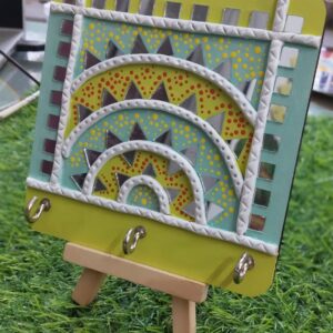 Handcrafted Mirror Arc Key Holder